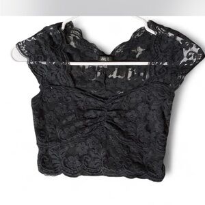 Elegant Black Lace Top